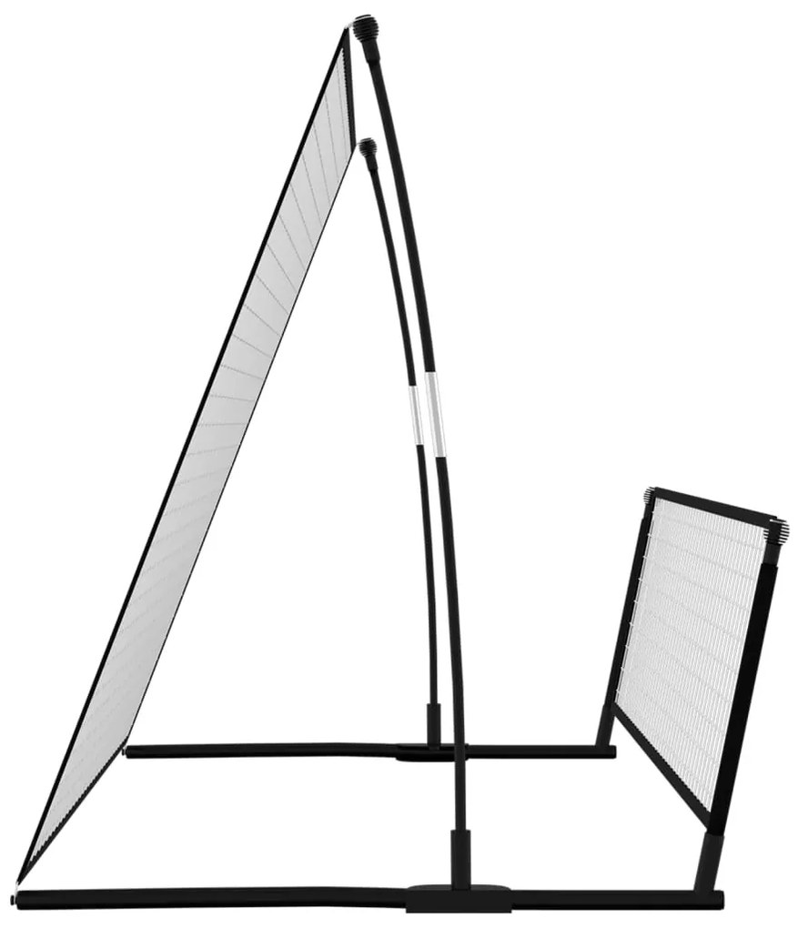 Baliza de futebol com ressalto 2 em 1 202x104x120 cm aço