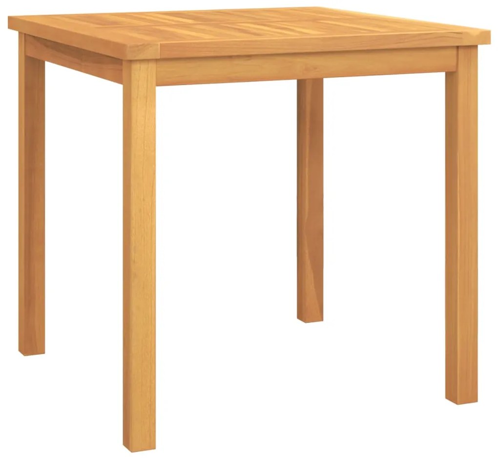3 pcs conjunto de jantar para jardim madeira de teca maciça