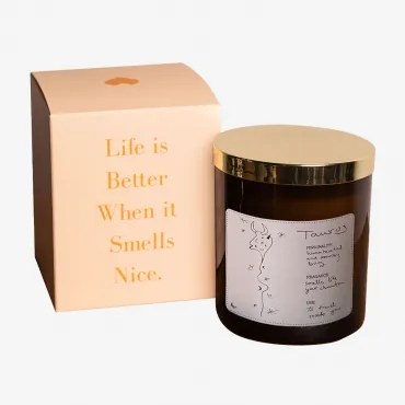 Pack De 2 Velas Aromáticas Coleção Zodíaco Branco & Taurus - Sklum