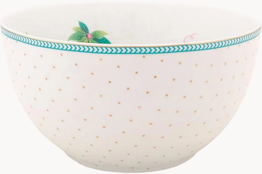 Taças pequenas de porcelana com bolinhas Jolie Flowers, conjunto de 2