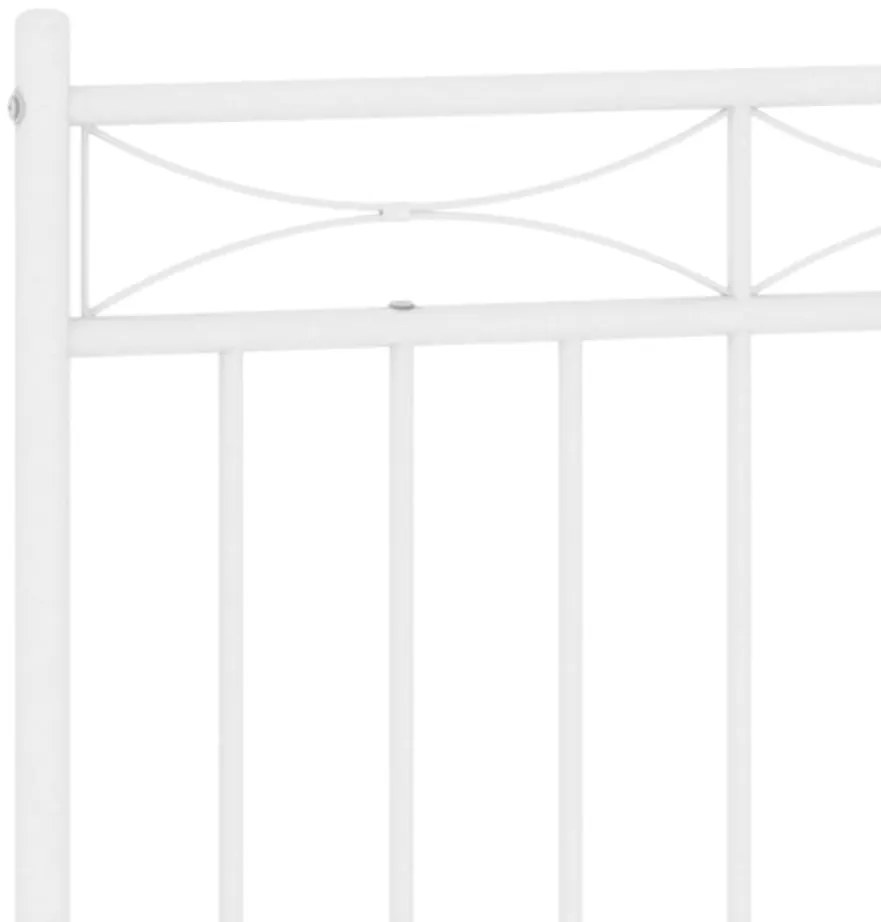 Cabeceira de cama 160 cm metal branco