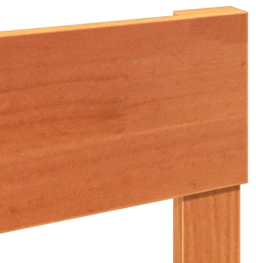 Cama sem colchão 90x190 cm madeira de pinho maciça castanho-mel