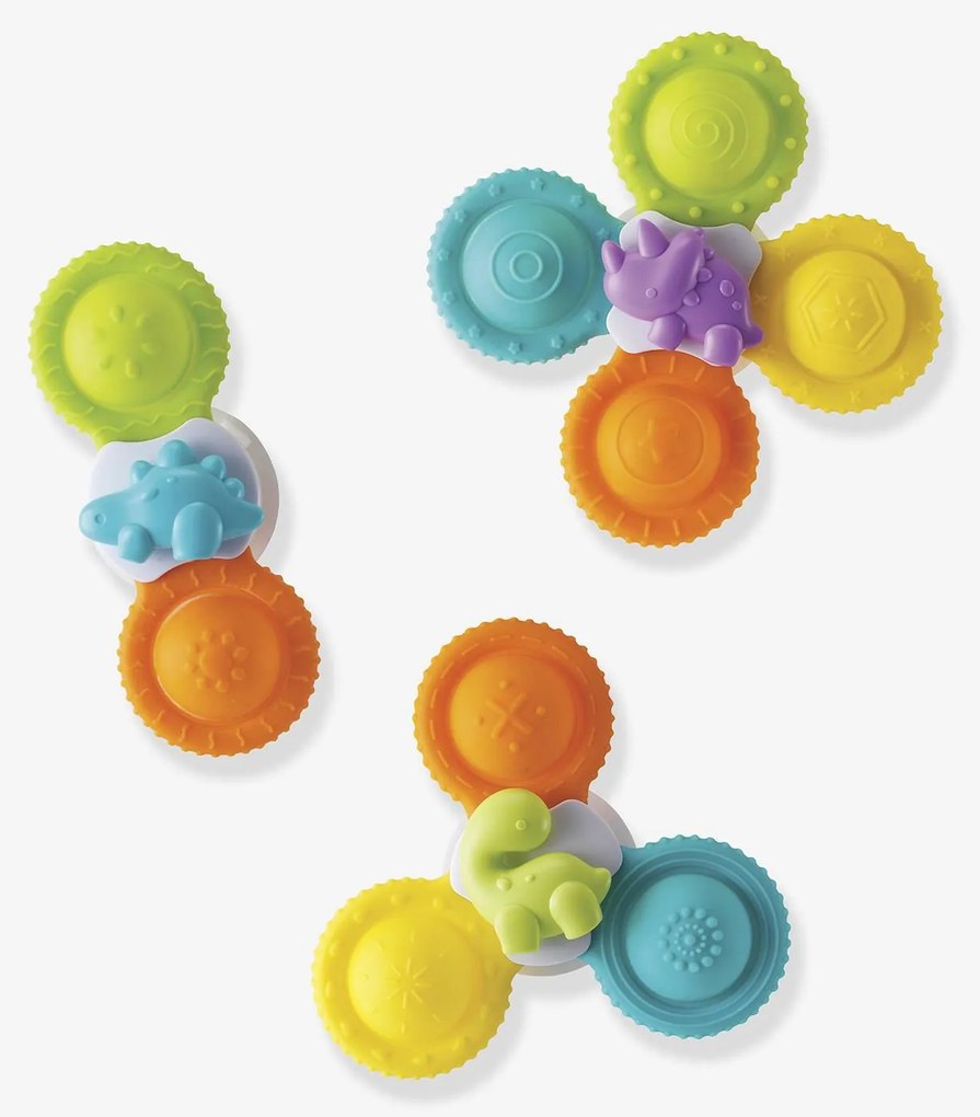 Conjunto de "spinners" em silicone Infantino multicolor