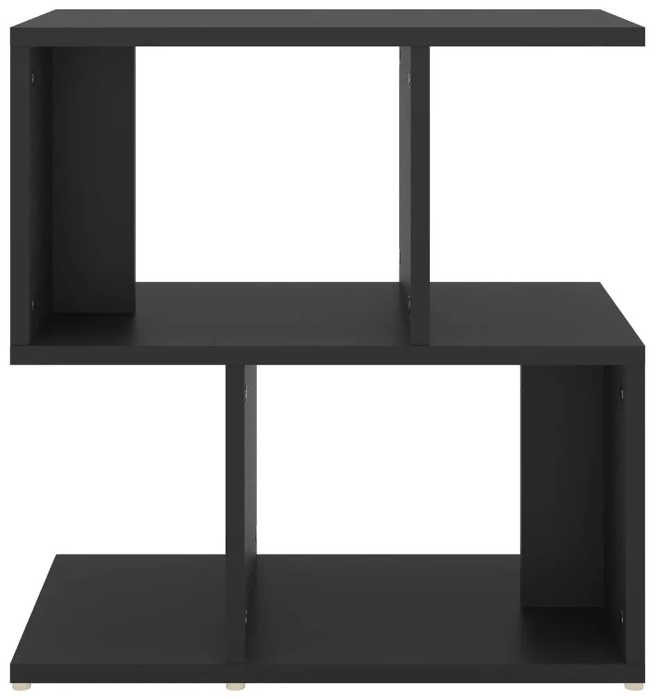 Mesas de cabeceira 2 pcs 50x30x51,5 cm derivados madeira preto