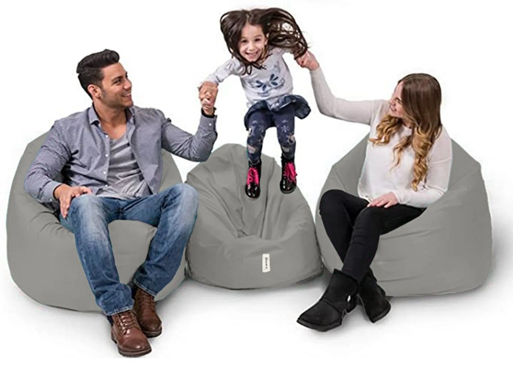 Pufe Iyzi 100 – Fumo – 100x100x65 cm | Tribo Home
