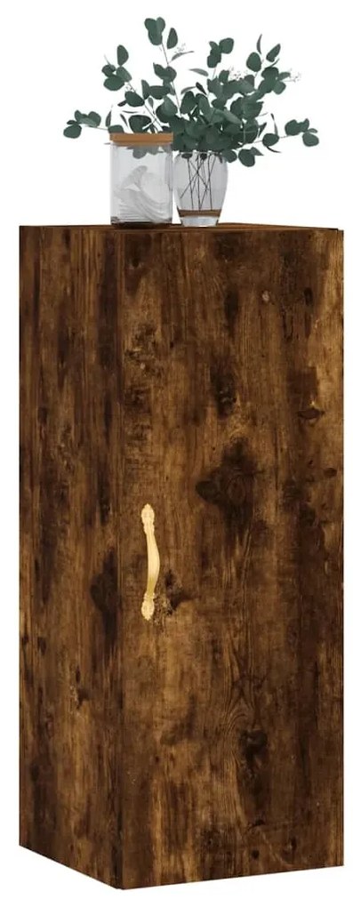 Armário de parede 34,5x34x90 cm carvalho fumado