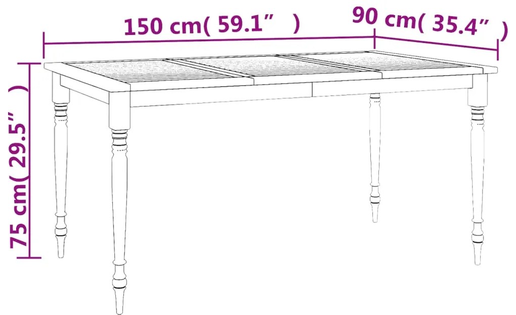 7 pcs conjunto de jantar p/ jardim c/ almofadões teca maciça