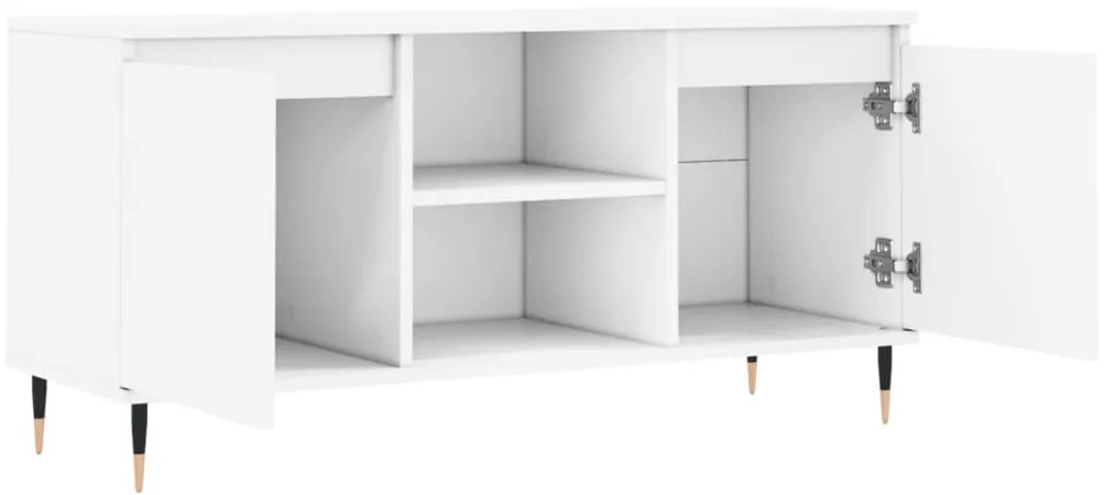 Móvel de TV 104x35x50 cm derivados de madeira branco