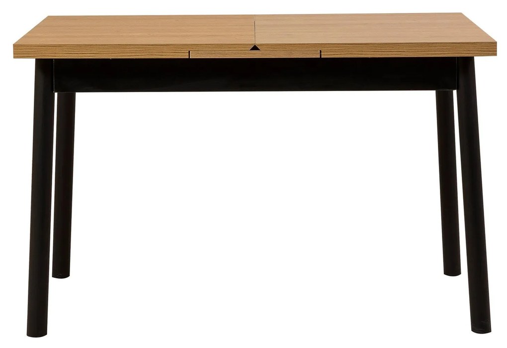 Conjunto de Mesa de Jantar Extensível e Cadeiras Oliver – Preto – Mesa