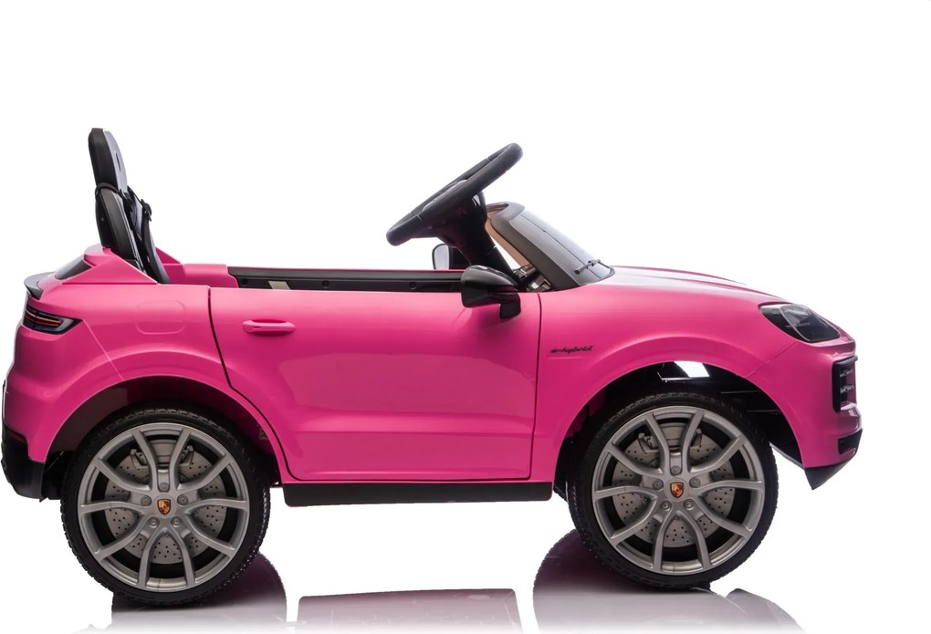 Carro Infantil bateria 12V Porsche Cayenne, pneus EVA Rosa