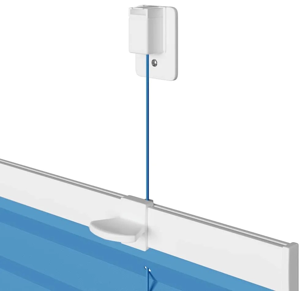 Plissado Cego Azul 55x200 cm Largura Tecido 54,4 cm Poliéster