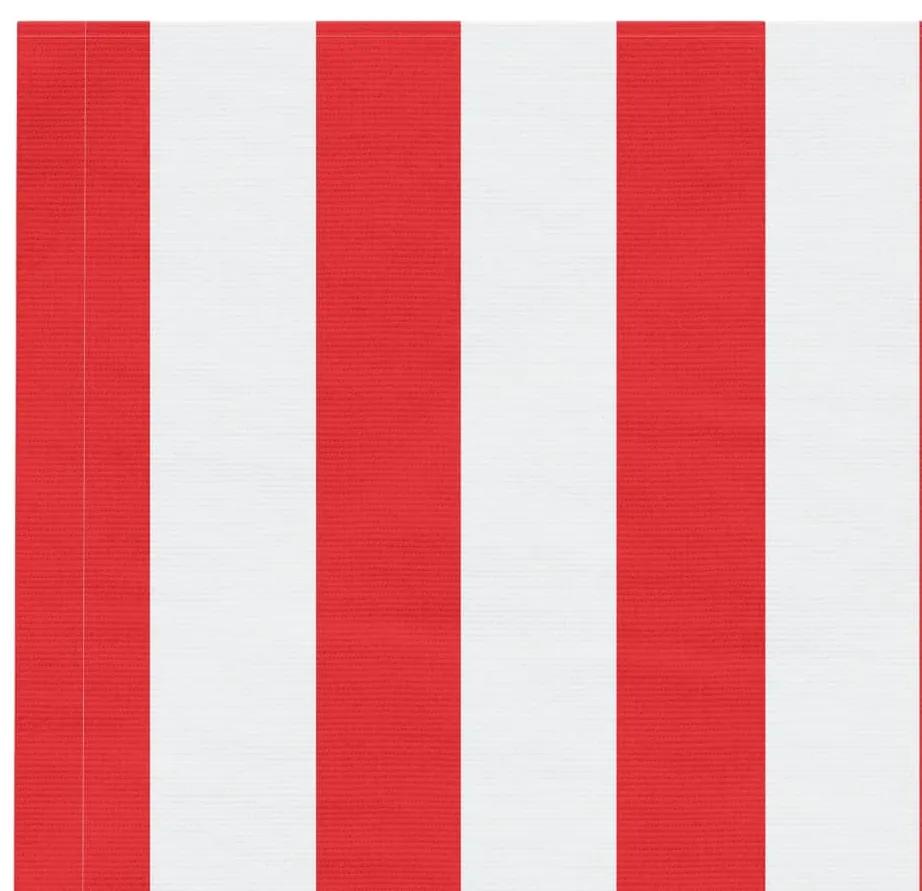 Tecido de substituição p/ toldo 4,5x3 m riscas vermelho/branco