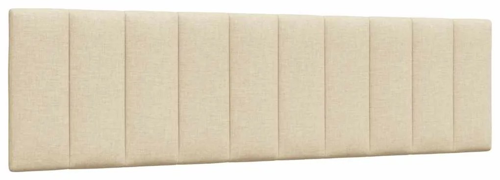 vidaXL Almofadão de cabeceira 180 cm tecido creme