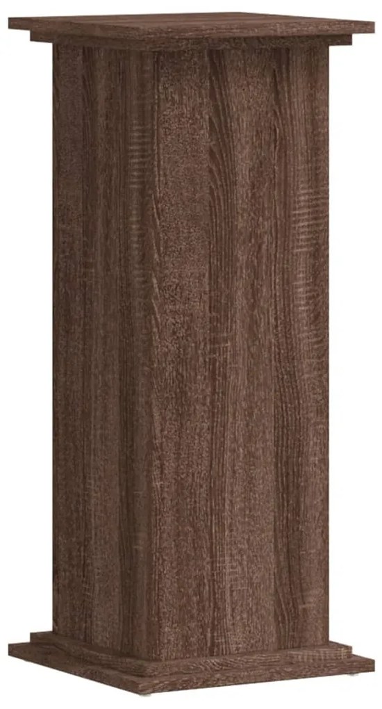 Suporte p/ plantas 33x33x80 cm deriv. madeira carvalho castanho