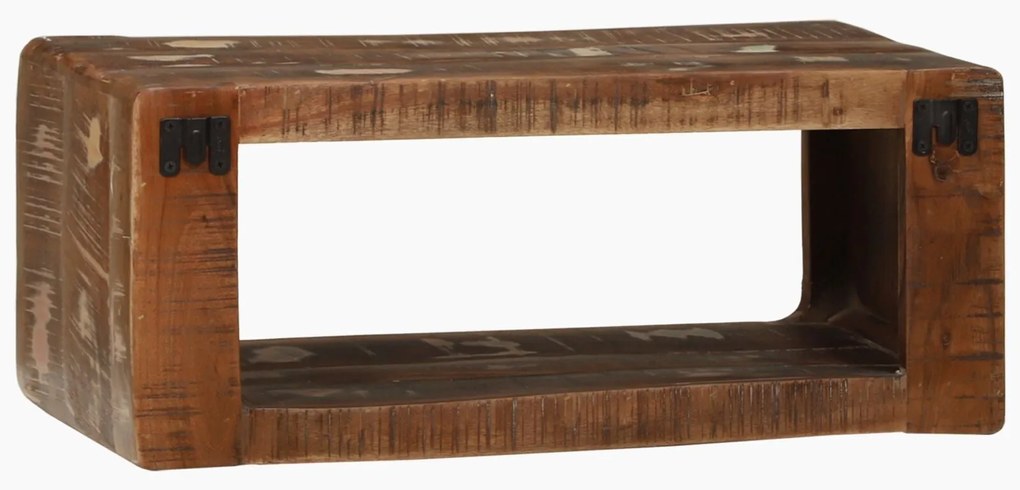 Cabinet de TV Multicolorido 60x30x25 cm Madeira Reaproveitada Maciça