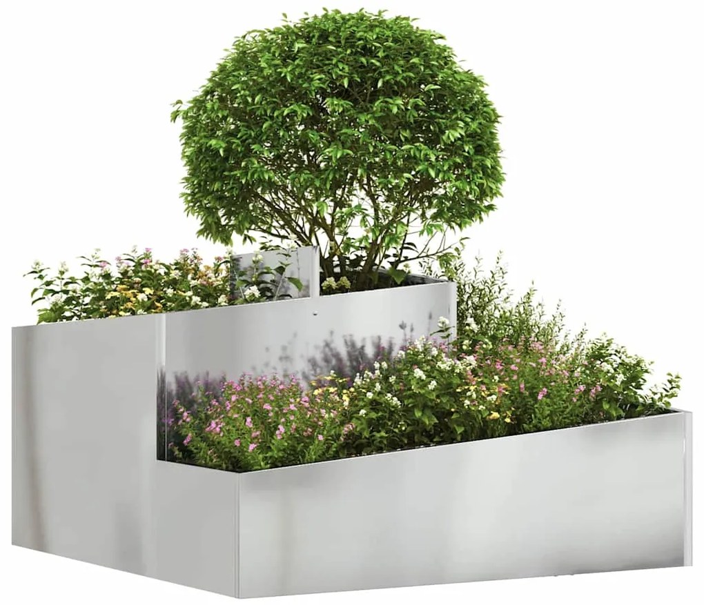 Vaso 80x80x50 cm Aço Galvanizado