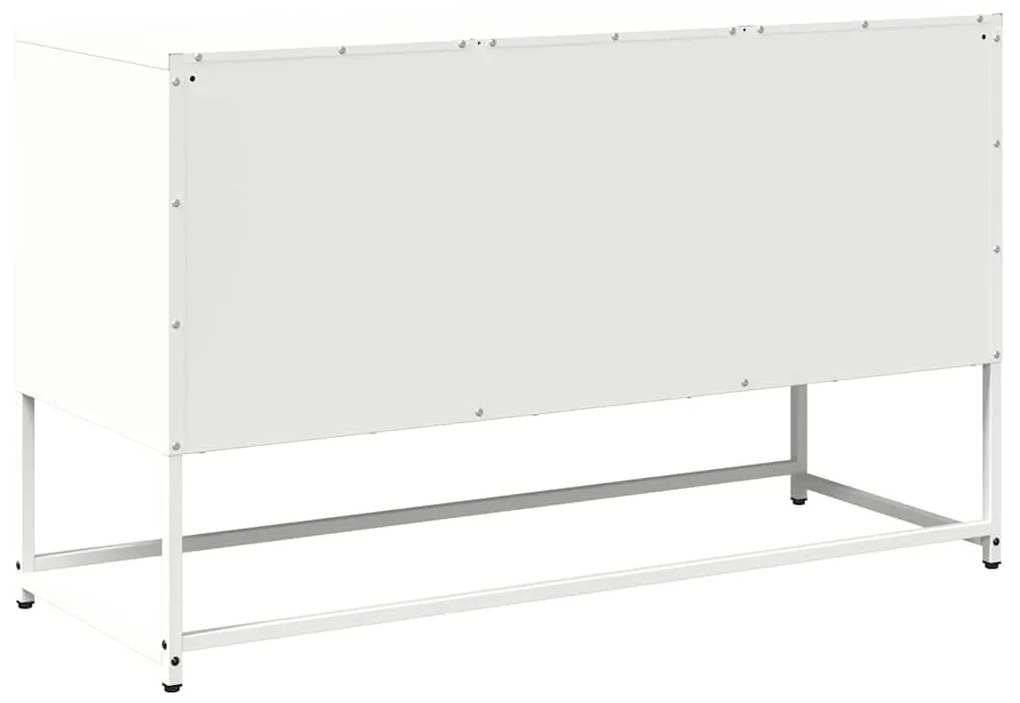 Móvel de TV 100,5x39x60,5 cm aço branco