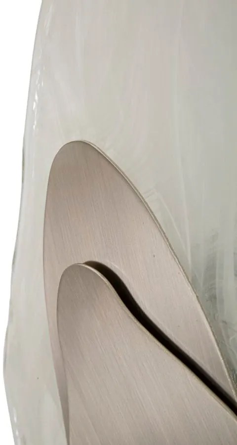 Candeeiro de Parede "Ocean Silver" Prateado – 21x8x31 cm