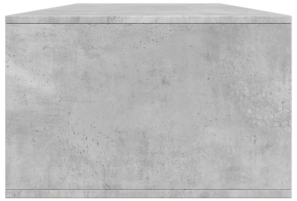 Mesa de centro 102x55x35 cm derivados de madeira cinza cimento