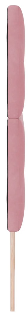 Cabeceira vidaXL Botões Estofada Rosa 200 cm Veludo