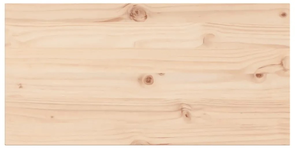 Tampos de mesa retangulares 2 pcs 90x45x2,5 cm pinho maciço