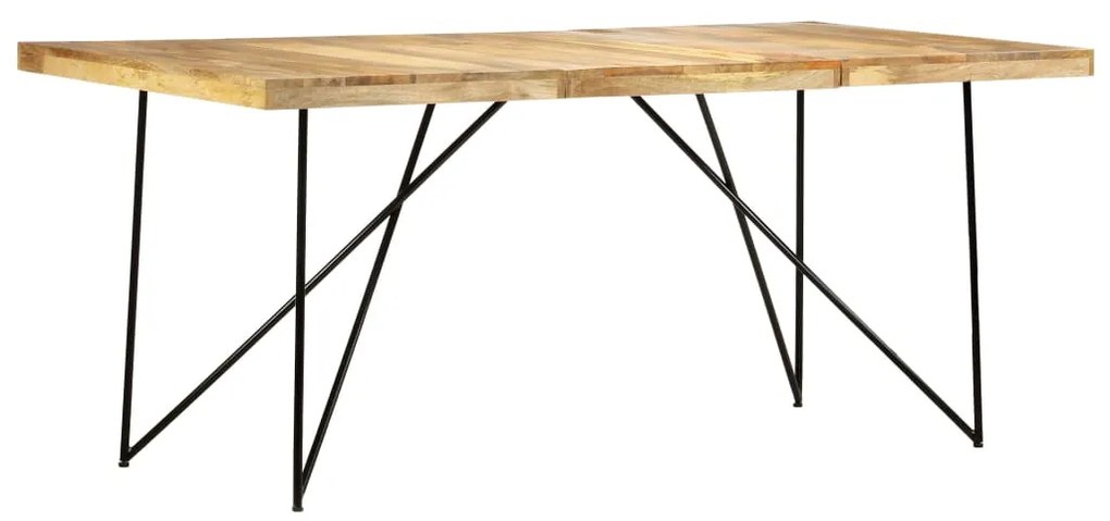 Mesa de jantar 180x90x76 cm madeira de mangueira maciça