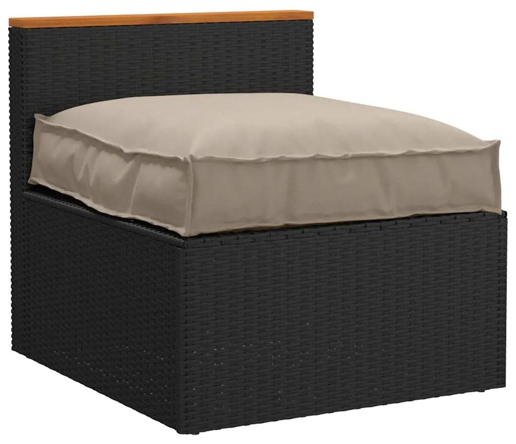 Almofada de palete para assento taupe 70x70x12 cm - Tecido Oxford