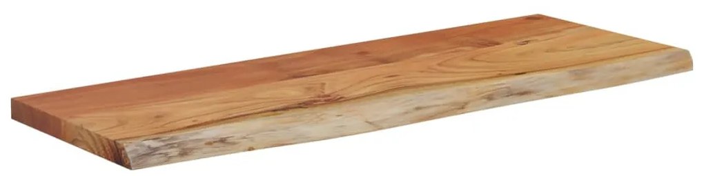 Prateleira de parede retangular 80x30x3,8 cm acácia maciça