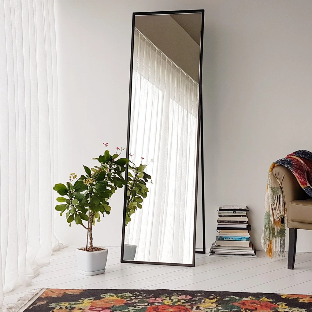 Espelho Cheval Cool – Preto – 50x170x60 cm
