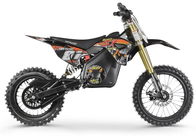 Moto cross criança elétrica 1300W 14-12 Laranja