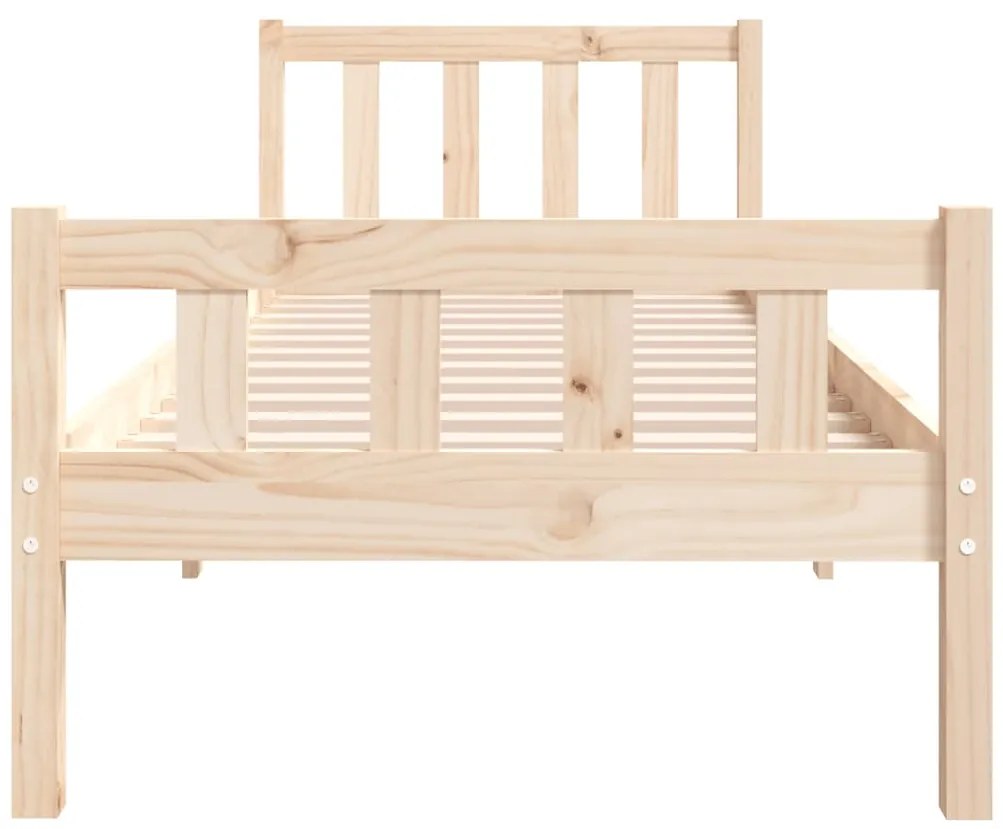 Estrutura cama pequena solteiro 75x190 cm madeira maciça
