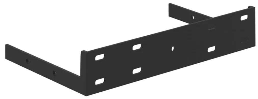 Prateleiras de parede 2 pcs 23x23,5x3,8cm MDF cinzento-cimento