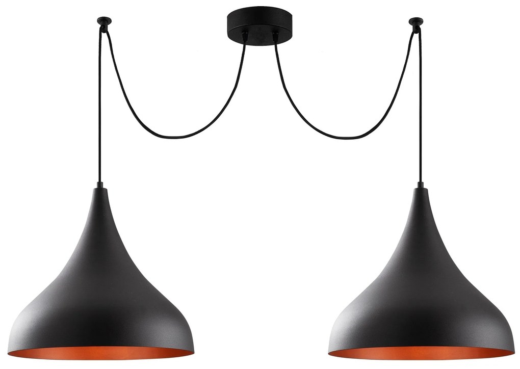 Candeeiro de Teto Berceste – Preto – Diâmetro 131 cm x Altura 127 cm