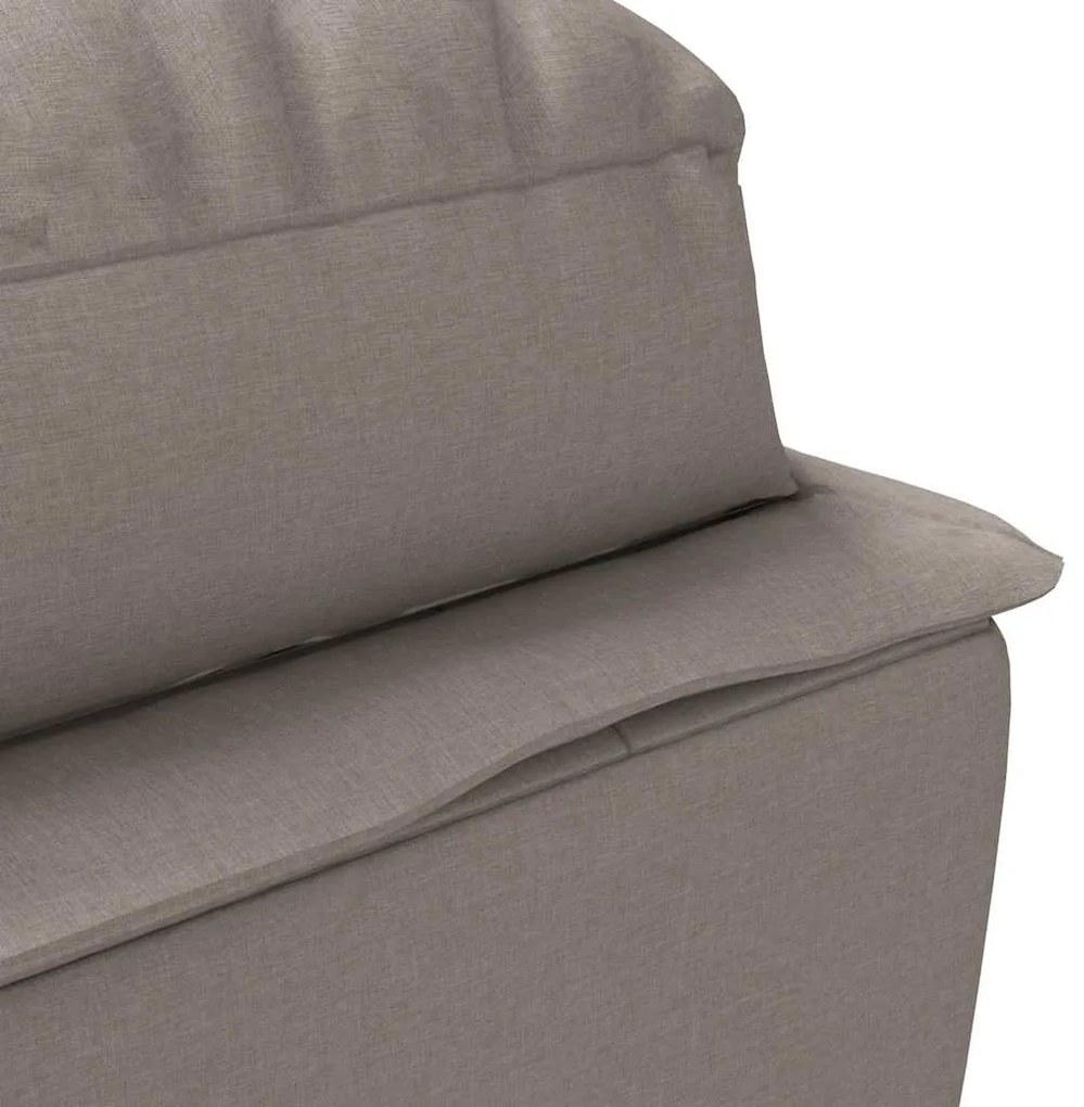 Chaise lounge massagem c/ almofadões tecido cinza-acastanhado