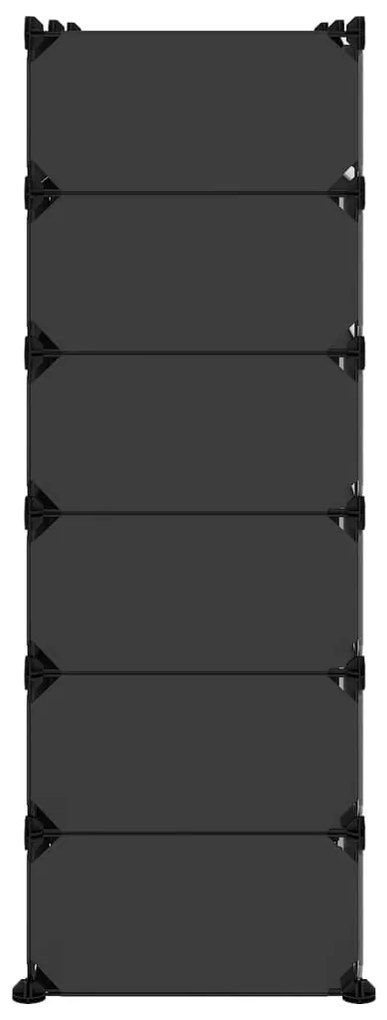 Sapateira 94,5x36,5x106 cm PP preto