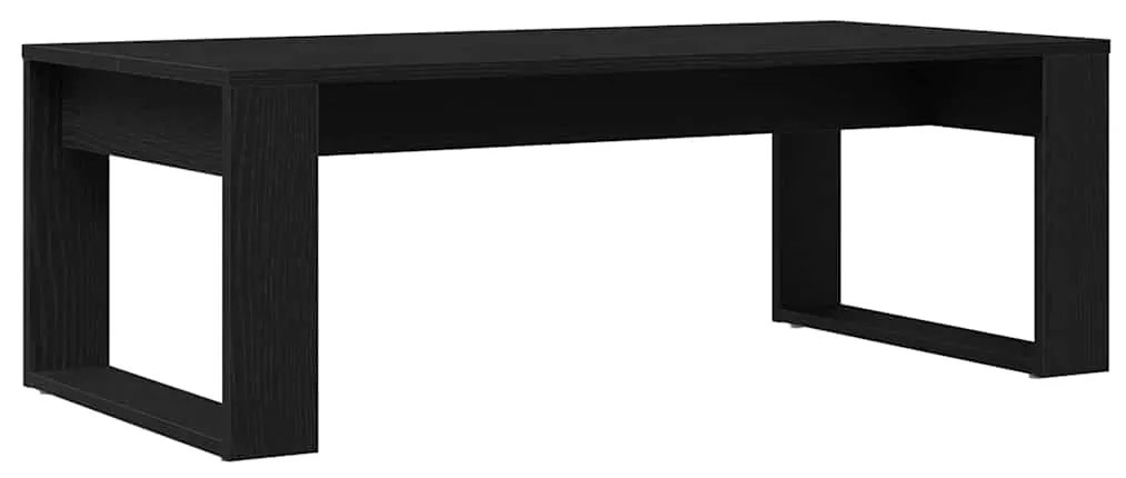 Mesa de café vidaXL em Preto Carvalho 102x50x35 cm em Madeira engenhei