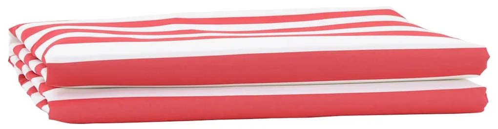 vidaXL Substituição de Toldos Vermelho e Branco 1000 x 160 cm