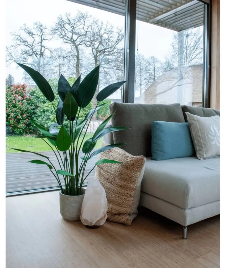 Planta helicónia artificial 125 cm verde 419837