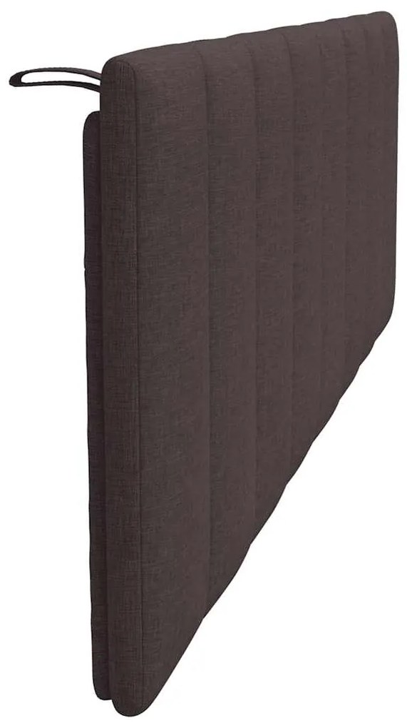 Almofadão de cabeceira 160 cm tecido castanho-escuro