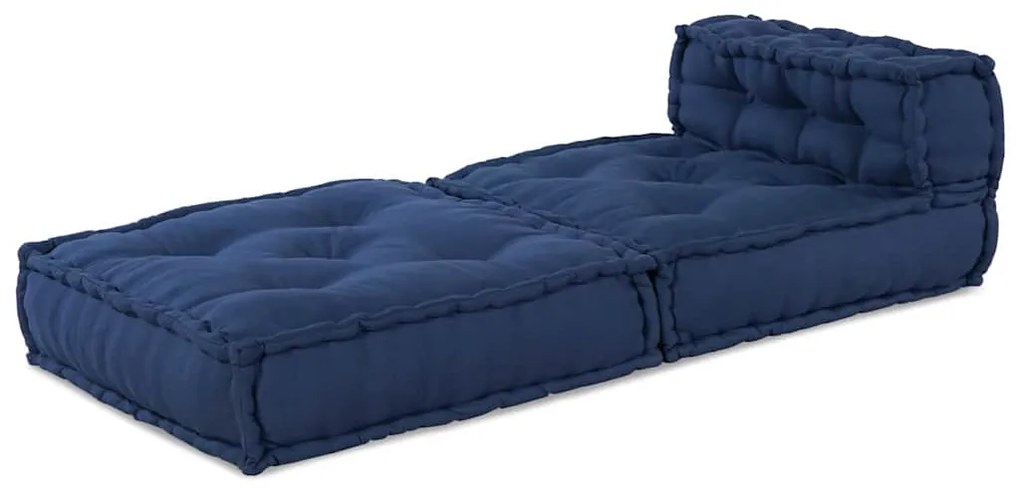 vidaXL Puff Modular Índigo 70x70x54 em Tecido