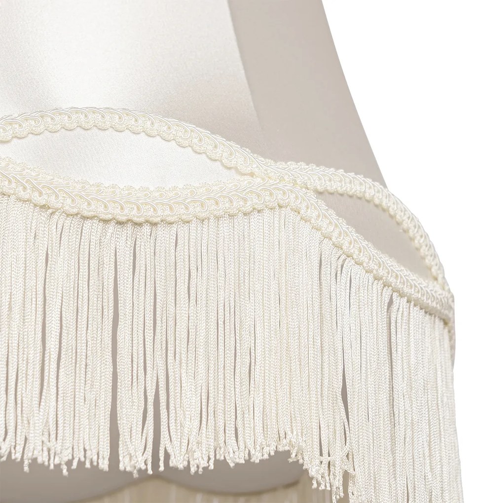 Abajur em tecido creme 30 cm - Granny Retro