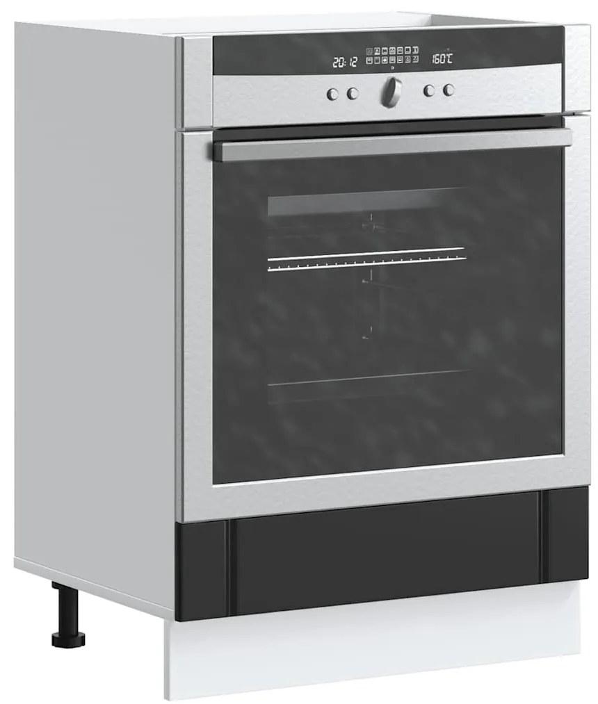Armário Forno Lucca derivados de madeira preto