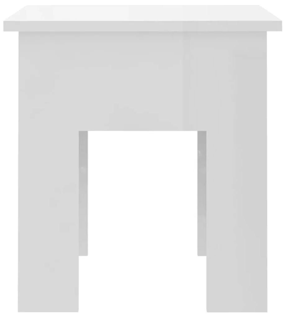 Mesa de centro 40x40x42 cm aglomerado branco brilhante