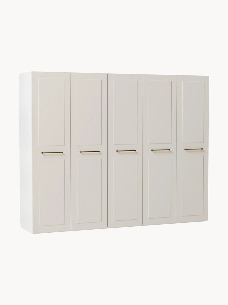Roupeiro modular com portas articuladas Charlotte, L 250 cm, vários tamanhos