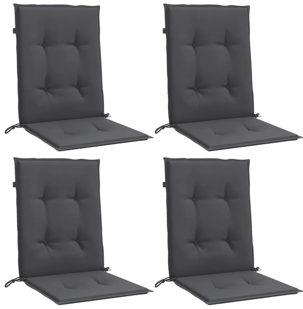 Almofadões lombares p/ cadeiras 4pcs 100x50x4cm mesclado tecido
