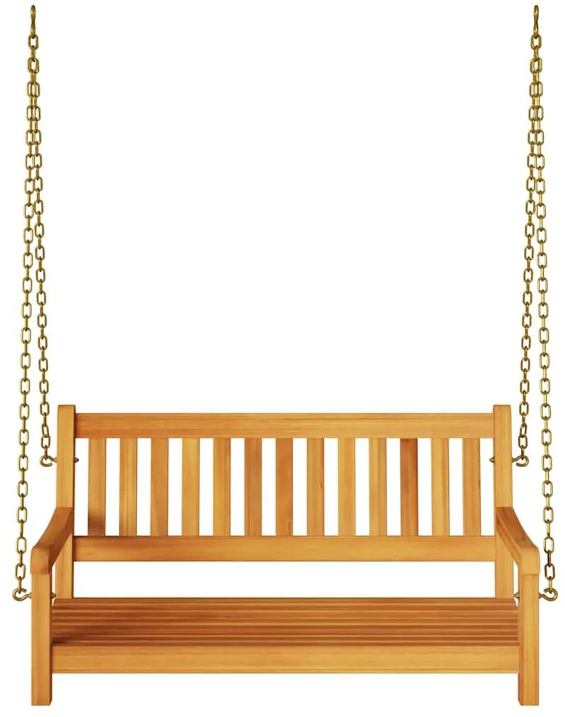 Banco de Balanço de Jardim para 2 Pessoas 110x56x58 cm Madeira Sólida
