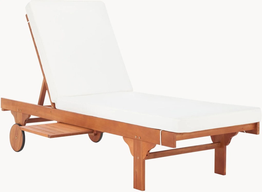 Espreguiçadeira de jardim em madeira de eucalipto Newport