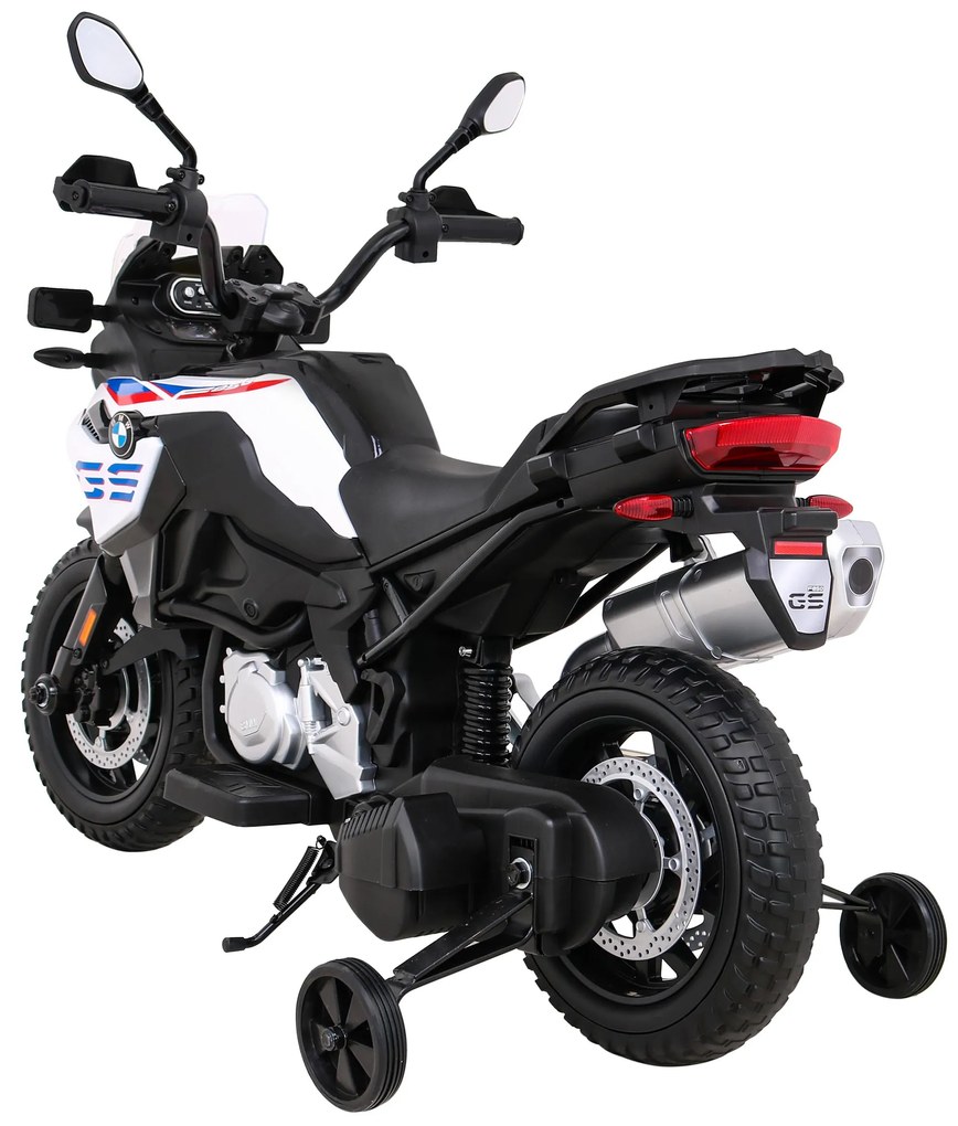 Mota elétrica para Crianças 12V BMW F850 GS Rodas Espuma EVA Branca