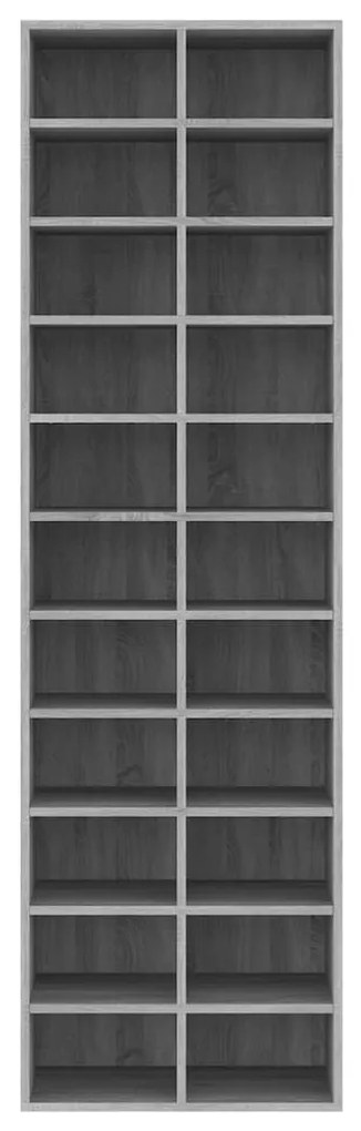 Sapateira 54x34x183 cm derivados de madeira cinzento sonoma