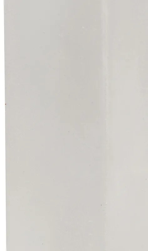 Candeeiro de parede industrial cinzento em betão retangular - Meaux